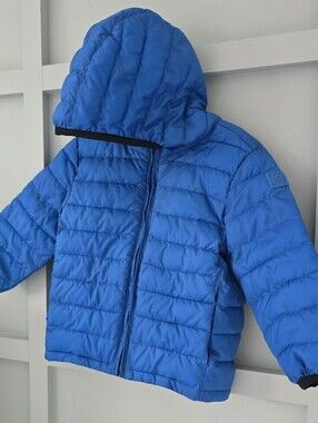 Gap Kids Blue Puffer Jacket Inside Pockets